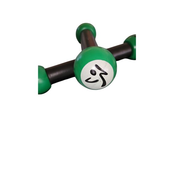 Zumba Toning Sticks Pair 1 Lb Green & Black Hand Weights For Fitness Exercise Cl - Picture 2 of 2